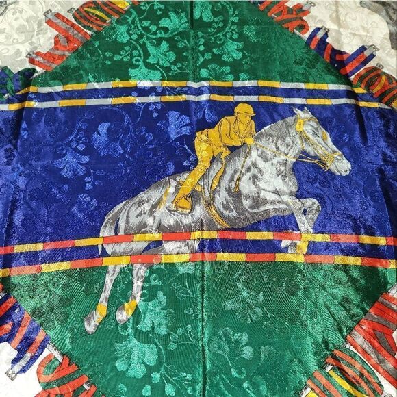 Vintage equestrian scarf - Picture 5 of 5